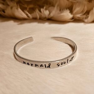 Silver Tone Mermaid Soul Bracelet